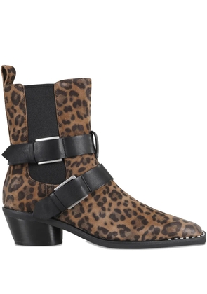 Ash ash heron belted western boots - Brown