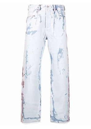 Diesel Peel-Off-Effect straight-leg jeans - White