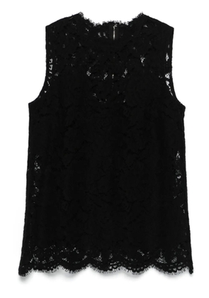 Dolce & Gabbana cordonetto-lace top - Black
