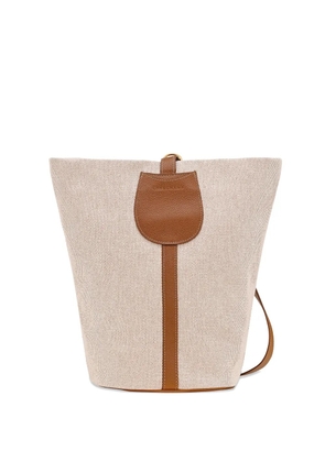 Longchamp L Le Foulonné bucket bag - Neutrals