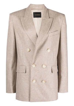 THE ANDAMANE double-breasted blazer - Neutrals