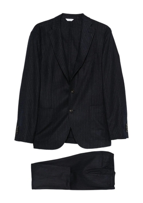 Boglioli pinstripe wool shirt - Blue