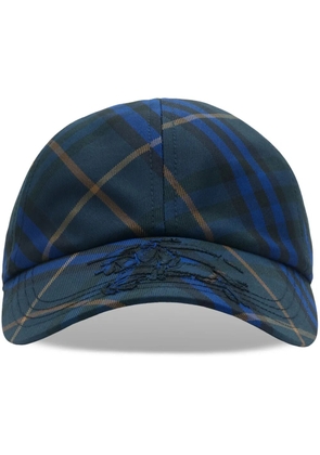 Burberry Check baseball cap - Blue