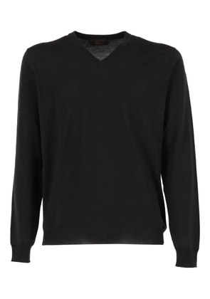 Zanone V-neck sweater - Black