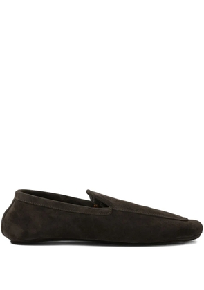 Henderson Baracco suede-leather loafers - Brown