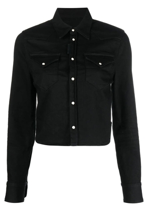 DSQUARED2 cropped denim shirt - Black
