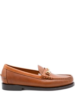 Sebago horsebit leather loafers - Brown