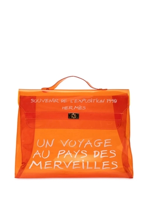 Hermès Pre-Owned 1998 Vinyl Souvenir De L Exposition Kelly handbag - Orange