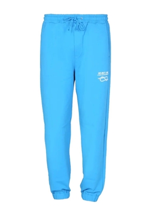 Helmut Lang drawstring cotton track pants - Blue