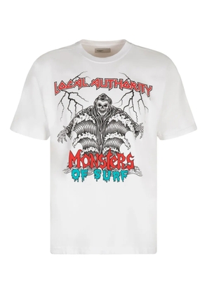 Local Authority graphic-print cotton T-shirt - White