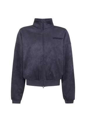 FEAR OF GOD ESSENTIALS logo-detail zip-up bomber jacket - Grey