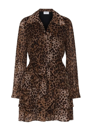 Marella Fabio leopard-print mini dress - Brown