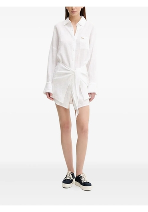 Melissa Odabash Sara button-fastening tie-waist shirt dress - White