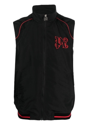Palm Angels Paddock logo-embroidered vest - Black