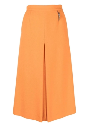 Roberto Cavalli wool A-line skirt - Orange