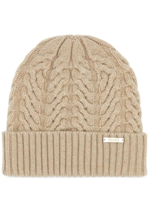 Moorer Maria cashmere beanie - Neutrals