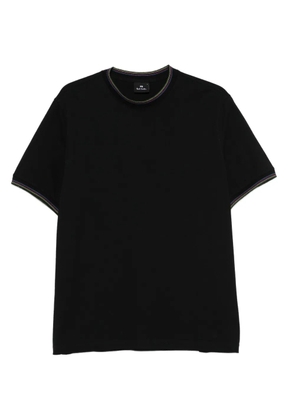 Paul Smith multi-stripe trim T-shirt - Black