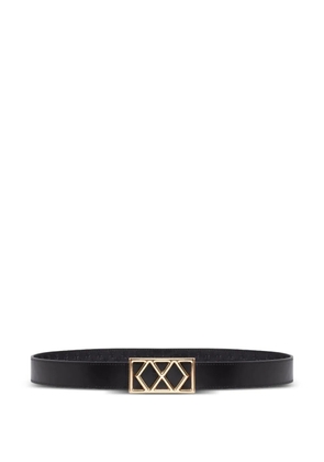 PLACE OF ËLMS reversible leather belt - Black