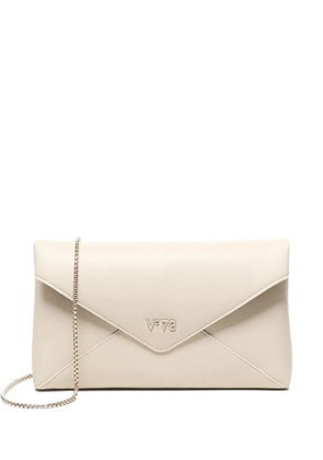 V°73 envelope-flap leather tote bag - White