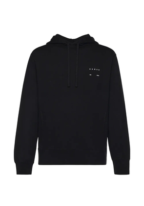 Hogan long-sleeve logo-print hoodie - Black