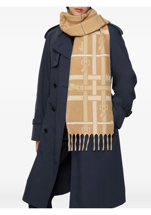 Burberry Belt Check cashmere scarf - Neutrals