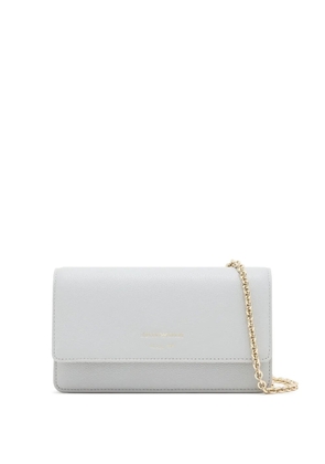 Emporio Armani chain-strap leather clutch bag - Grey