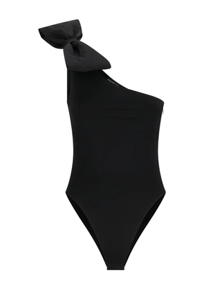 David Koma one-shoulder bow-detail body - Black