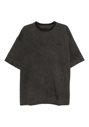 Juun.J logo embroidered T-shirt - Grey