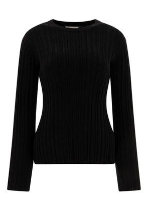 Loulou ribbed long-sleeve T-shirt - Black