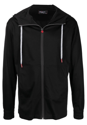 Kiton drawstring hooded sweatshirt - Black
