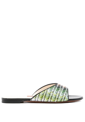Missoni gradient flat sandals - Black