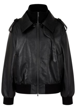 TOMBOY faux-leather bomber jacket - Black