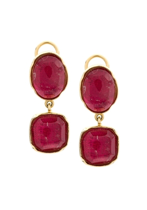 Goossens Two Cabochons earrings - Gold
