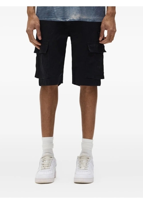 Purple Brand belt loops-detail cargo pockets - Black