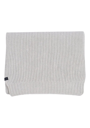 Fay ribbed wool scarf - Grey