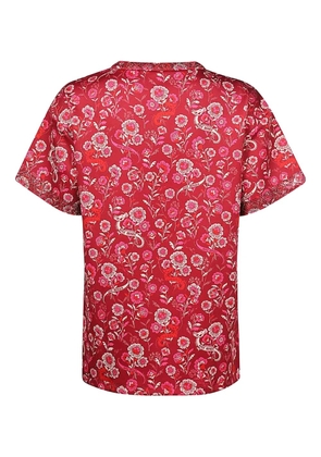 Max Mara floral-print crew-neck T-shirt - Red