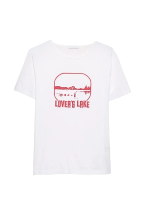 Prada graphic-print cotton T-shirt - White