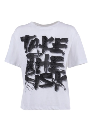 Ermanno Scervino embellished short-sleeve T-shirt - White