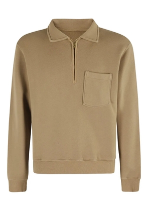 Fortela quarter-zip collar sweatshirt - Brown