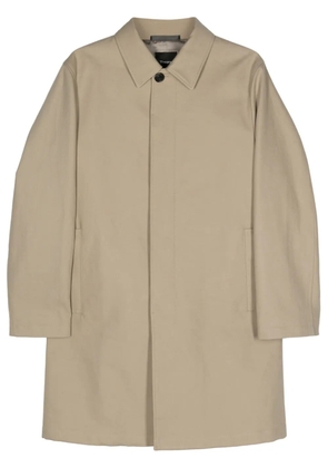 Theory Din twill midi coat - Neutrals
