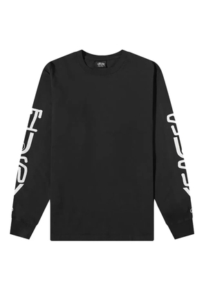 Stüssy Stack Pigment Dyed long-sleeves T-shirt - Black