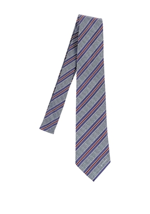 ETRO striped silk tie - Blue