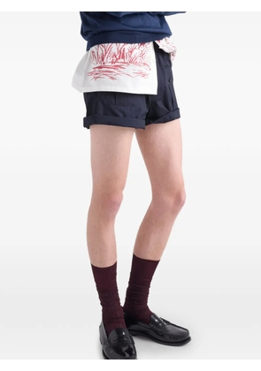 Prada elasticated-waist cargo shorts - Blue