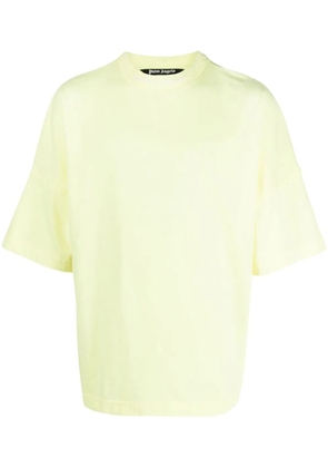 Palm Angels logo-print cotton T-shirt - Yellow