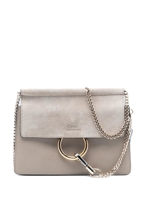 Chloé Pre-Owned 2020 Medium Calfskin and Suede Faye crossbody bag - Brown