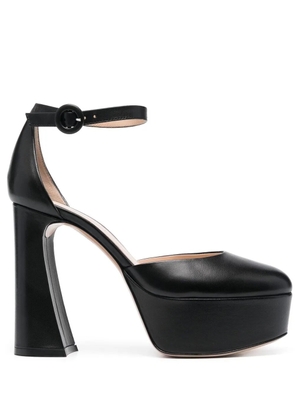 Gianvito Rossi Holly D'Orsay platform pumps - Black