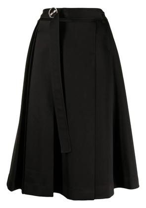 We11done pleated midi skirt - Black