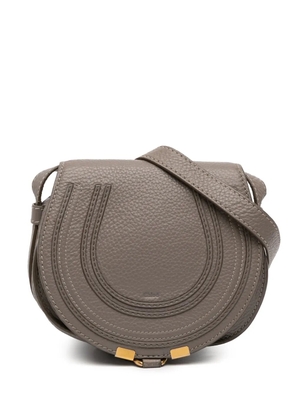 Chloé Pre-Owned 2017 Small Grained Leather Marcie Saddle crossbody bag - Brown