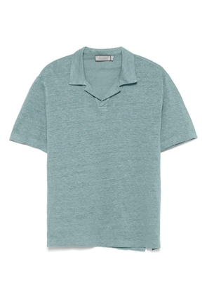 Canali linen T-shirt - Blue