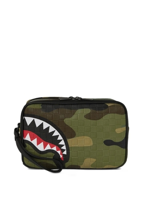 Sprayground Woodland camouflage graphic toiletry bag - Green